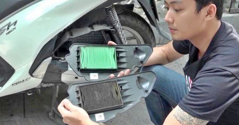 Tác hại của lọc gió xe máy bẩn đối với hiệu suất và động cơ